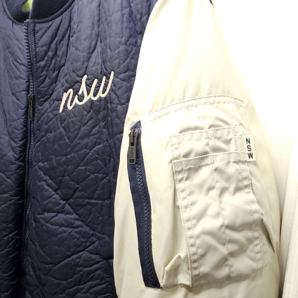 NIKE Sportswear NSW Synthetic Fill Men's Zipper Bomber Jacket Size XL - Picture 3 of 16